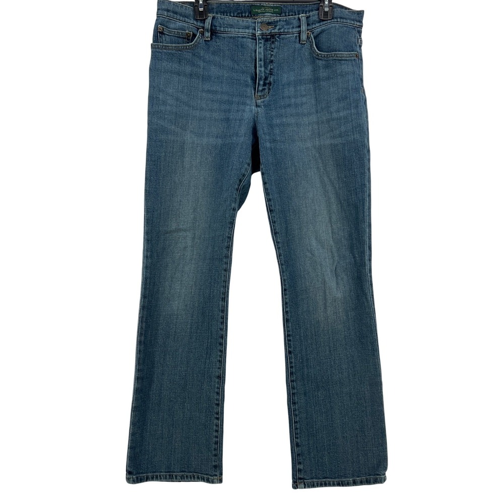 Lauren Jeans Co Ralph Lauren Women Size‎ 12 Blue Wash Denim Bootcut Jeans